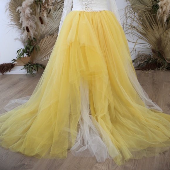 Yellow Ombre Bridal Skirt wedding seperates